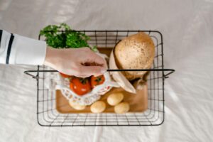 一人暮らしの自炊を続ける買い物術｜頻度と献立をシンプルに - grocery shopping basket